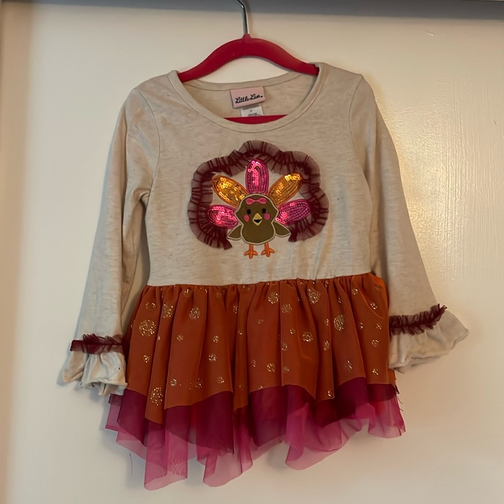 Little Lass Thanksgiving top for toddler